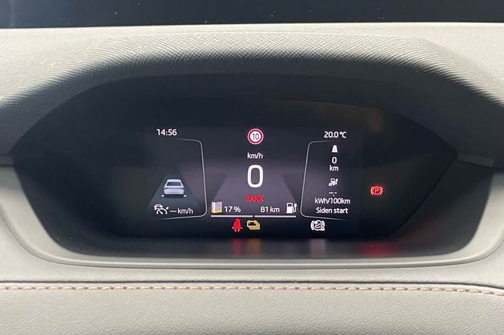 Grå Skoda Enyaq fra 2021