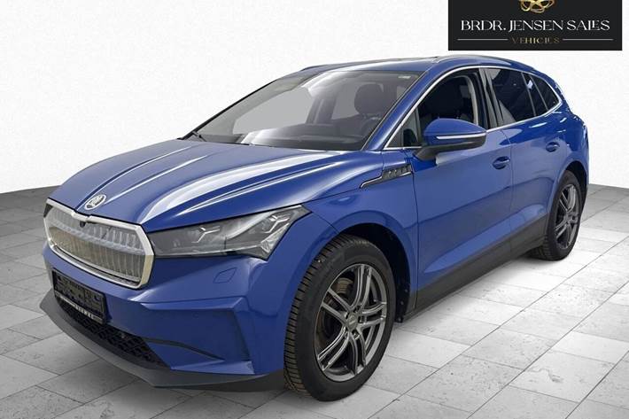 Blå Skoda Enyaq fra 2024