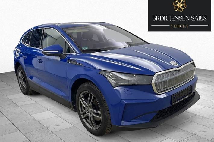 Blå Skoda Enyaq fra 2024