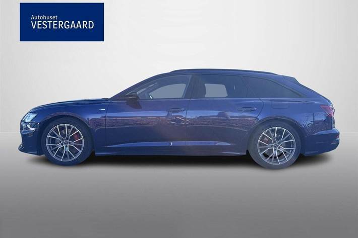 Blå Audi A6 fra 2021