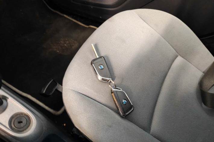 Gul Smart ForTwo Coupé fra 2010