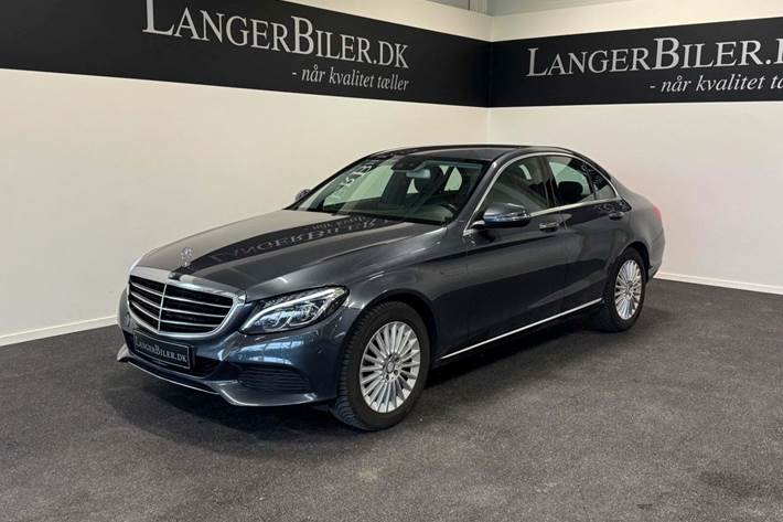 Grå Mercedes C200 fra 2016