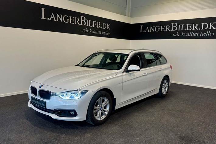 Hvid BMW 320i fra 2018