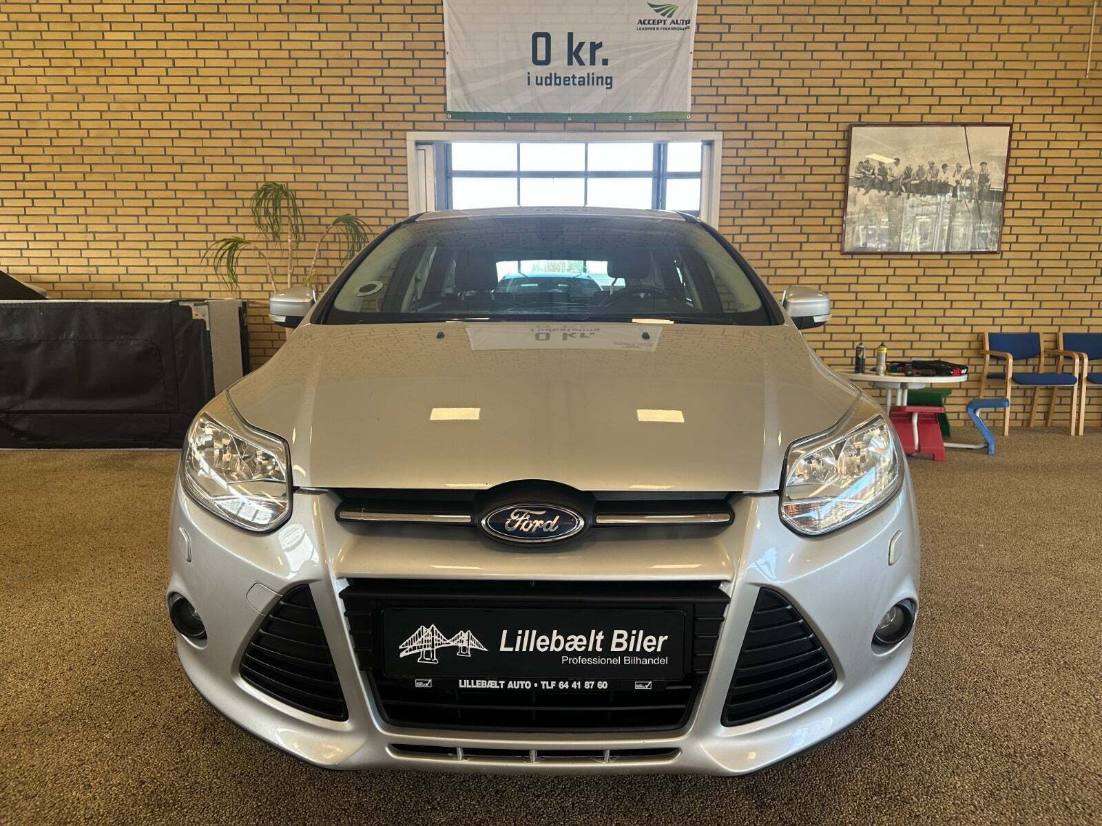 Sølv Ford Focus fra 2014