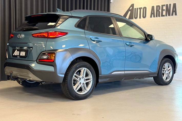 Blå Hyundai Kona fra 2019