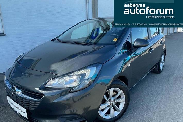 Grå Opel Corsa fra 2017