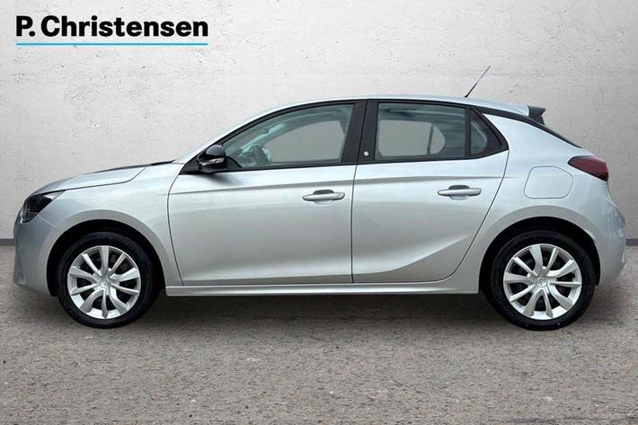 Sølv Opel Corsa-e fra 2023