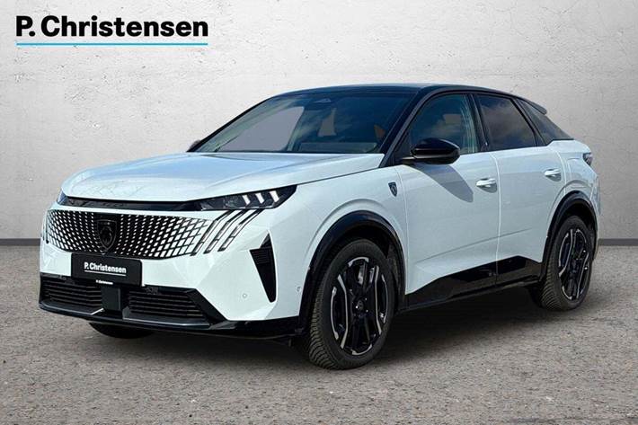 Hvid Peugeot e-3008 fra 2025