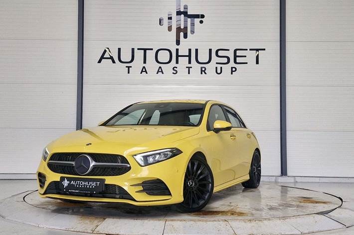 Gul Mercedes A200 fra 2019