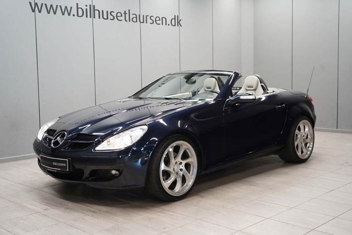Blå Mercedes SLK280 fra 2006