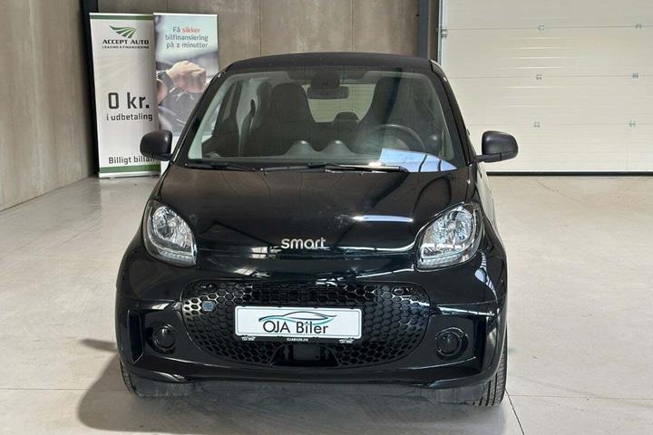 Sort Smart Fortwo fra 2021 set udefra