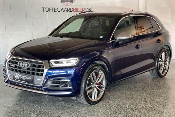 Blå Audi SQ5 fra 2018