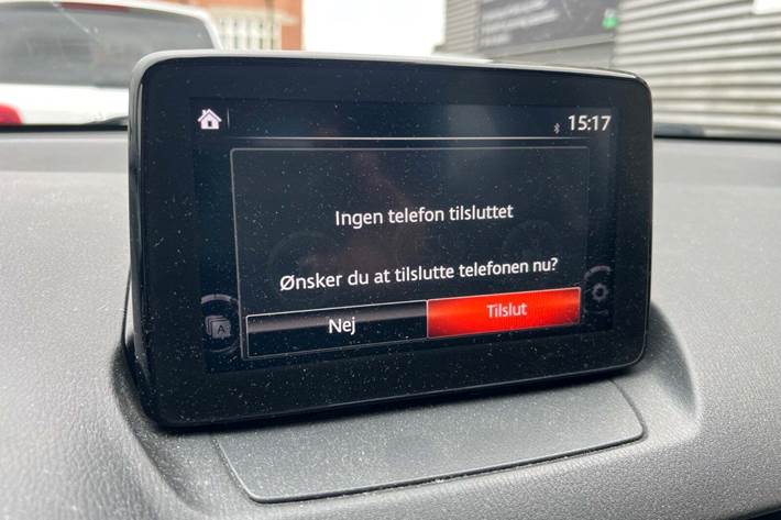 Blå Mazda 2 fra 2018