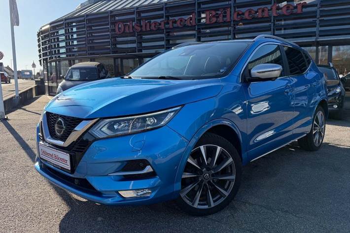 Blå Nissan Qashqai fra 2019