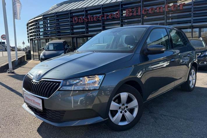 Grå Skoda Fabia fra 2020