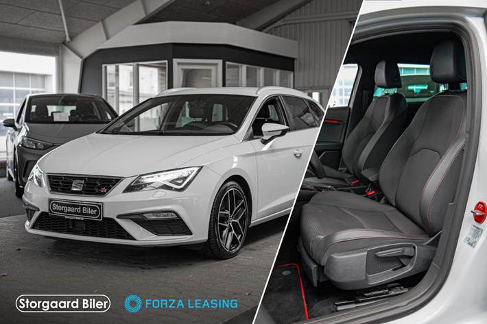 Hvid Seat Leon fra 2020 set udefra