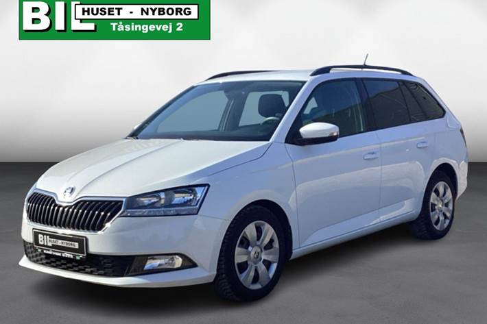 Hvid Skoda Fabia fra 2021