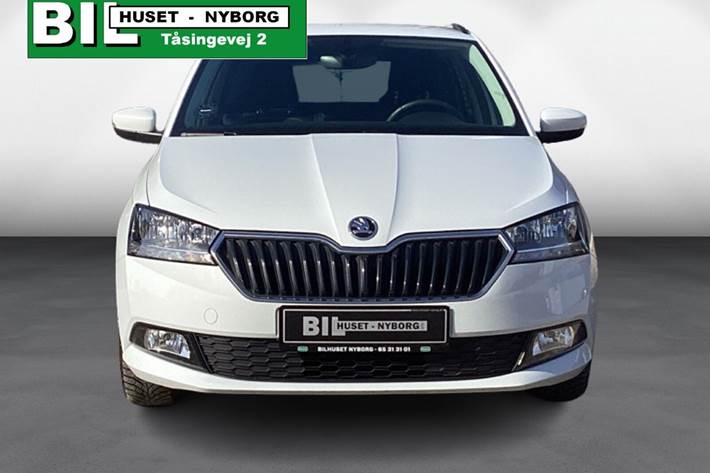 Hvid Skoda Fabia fra 2021