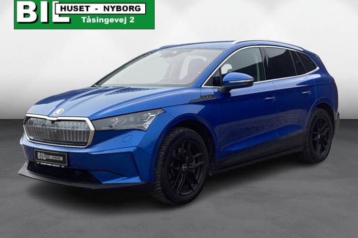 Blå Skoda Enyaq fra 2023