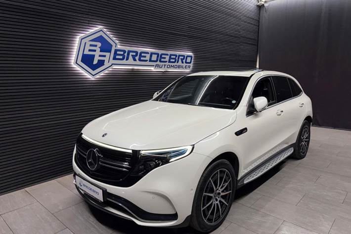 Hvid Mercedes EQC400 fra 2020