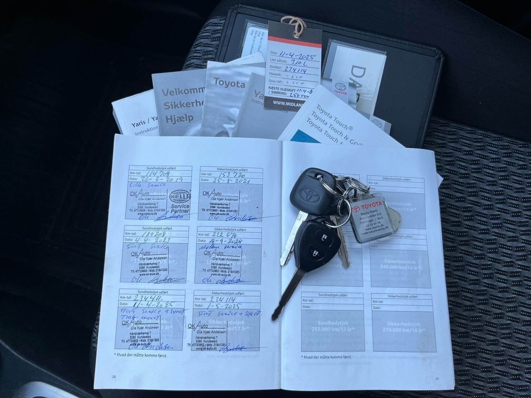 Hvid Toyota Yaris fra 2014