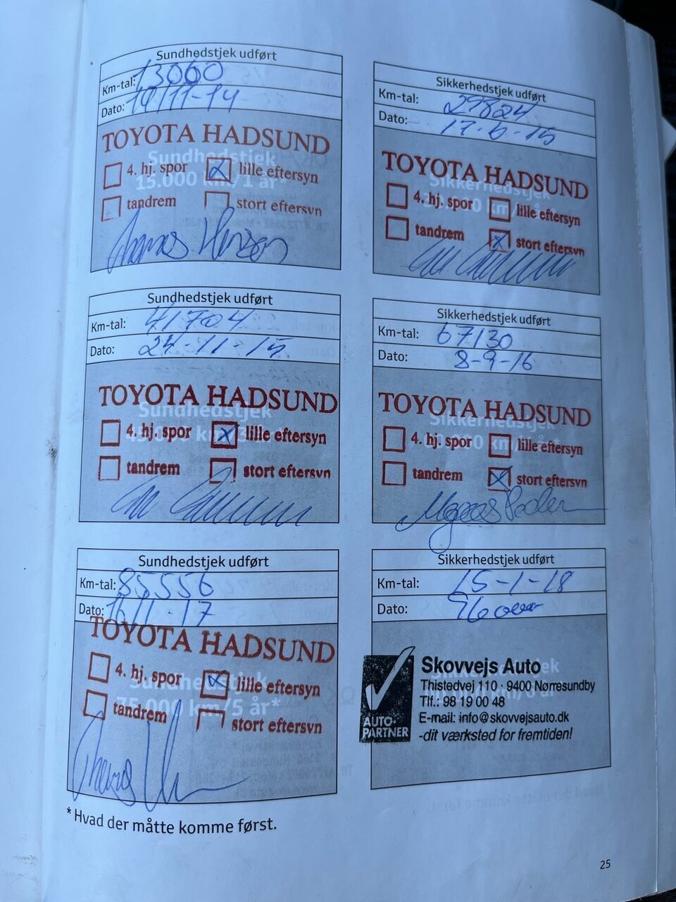 Hvid Toyota Yaris fra 2014