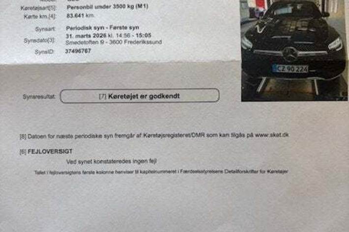 Blå Mercedes GLC220 d fra 2020