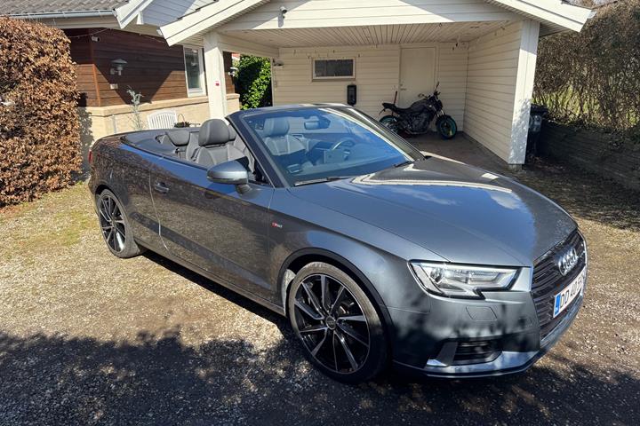 Grå Audi A3 Cabriolet fra 2018