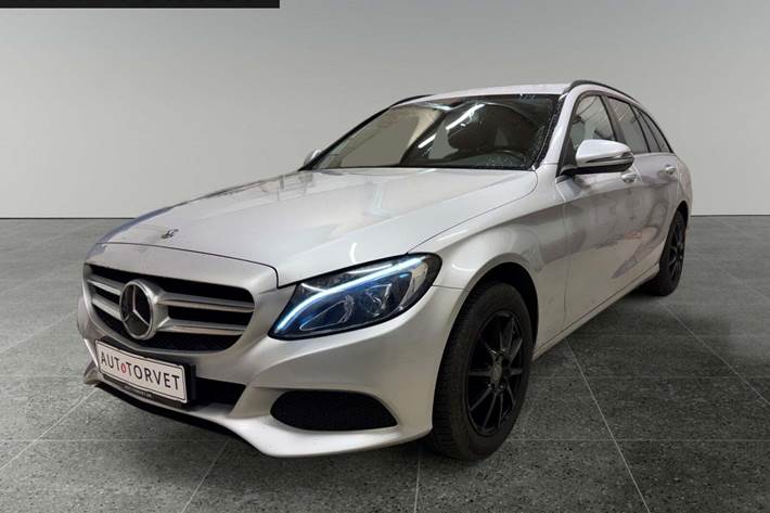 Sølv Mercedes C220 d fra 2018