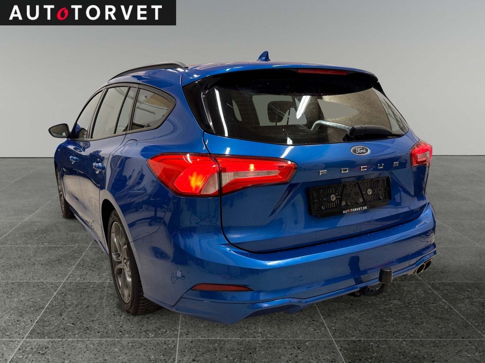 Blå Ford Focus fra 2019