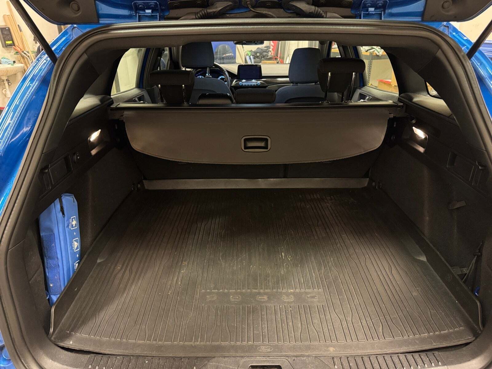 Blå Ford Focus fra 2019