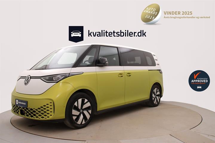 Gul VW ID.Buzz fra 2024 set udefra