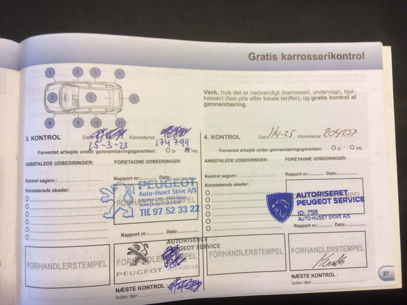 Sølv Peugeot 208 fra 2015