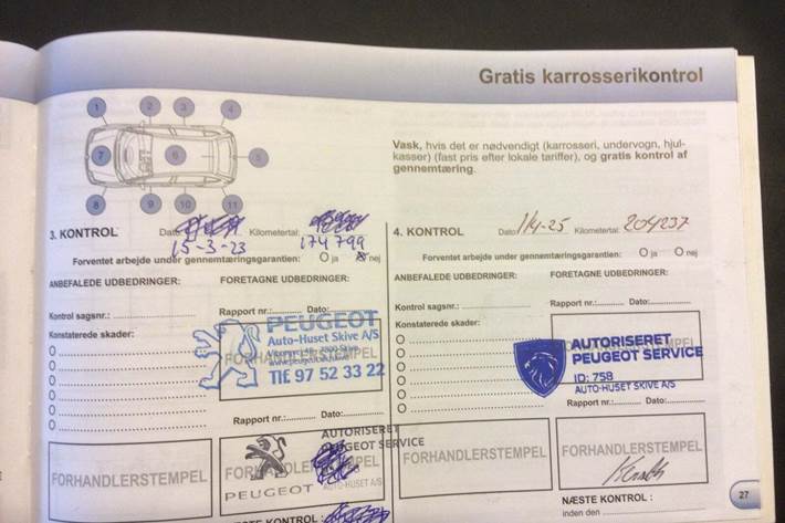 Sølv Peugeot 208 fra 2015