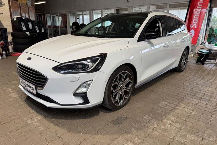 Hvid Ford Focus fra 2018