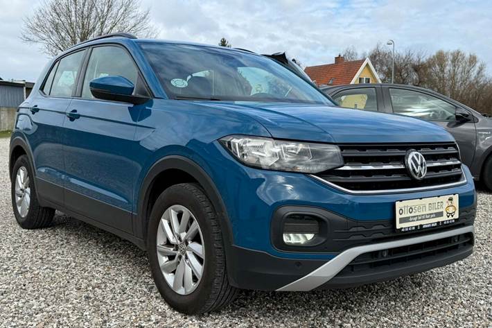 Blå VW T-Cross fra 2020