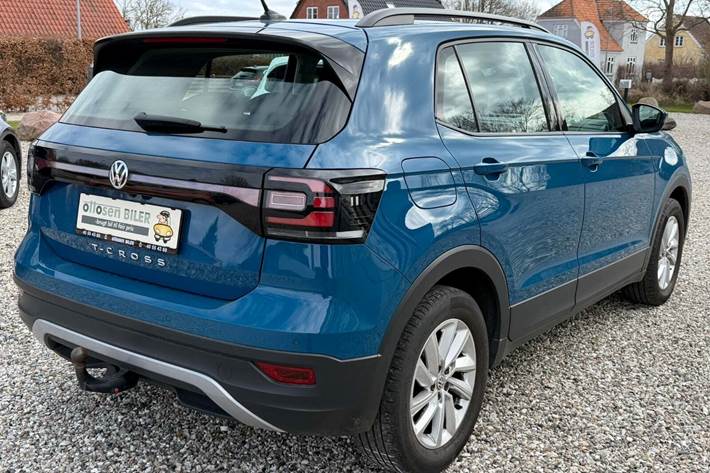 Blå VW T-Cross fra 2020