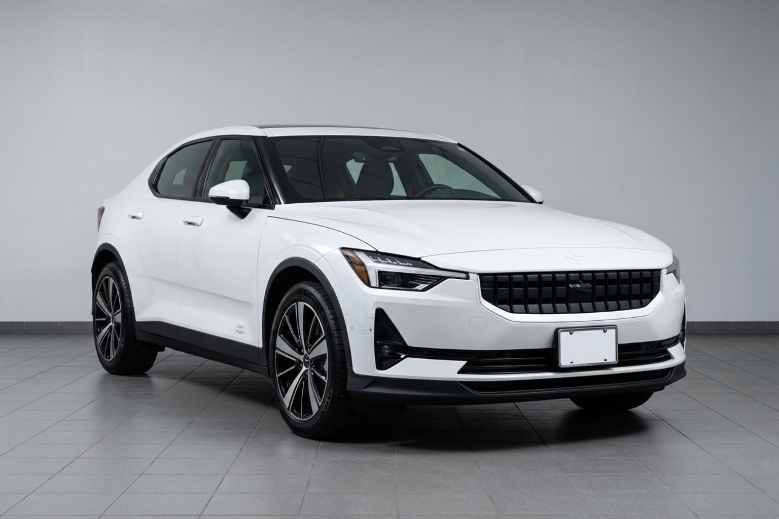 Hvid Polestar 2 fra 2021