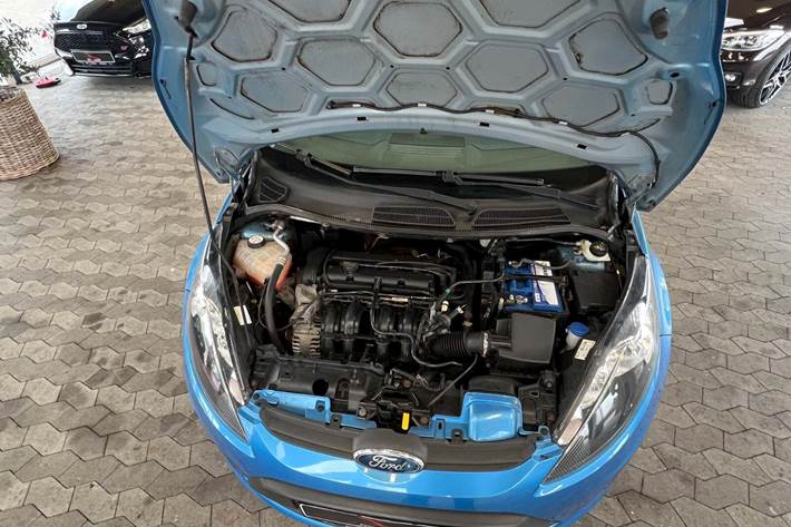 Blå Ford Fiesta fra 2010