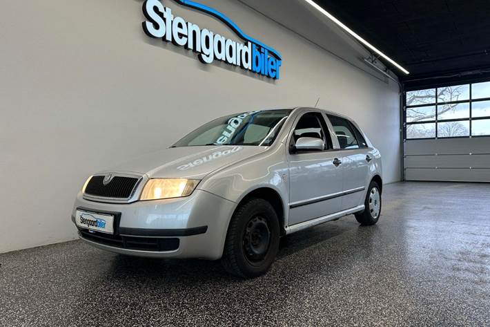 Sølv Skoda Fabia fra 2004