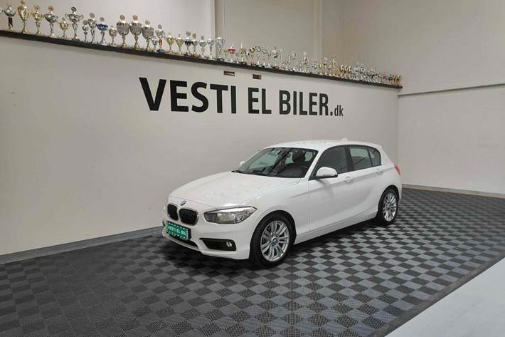 Hvid BMW 118d fra 2017