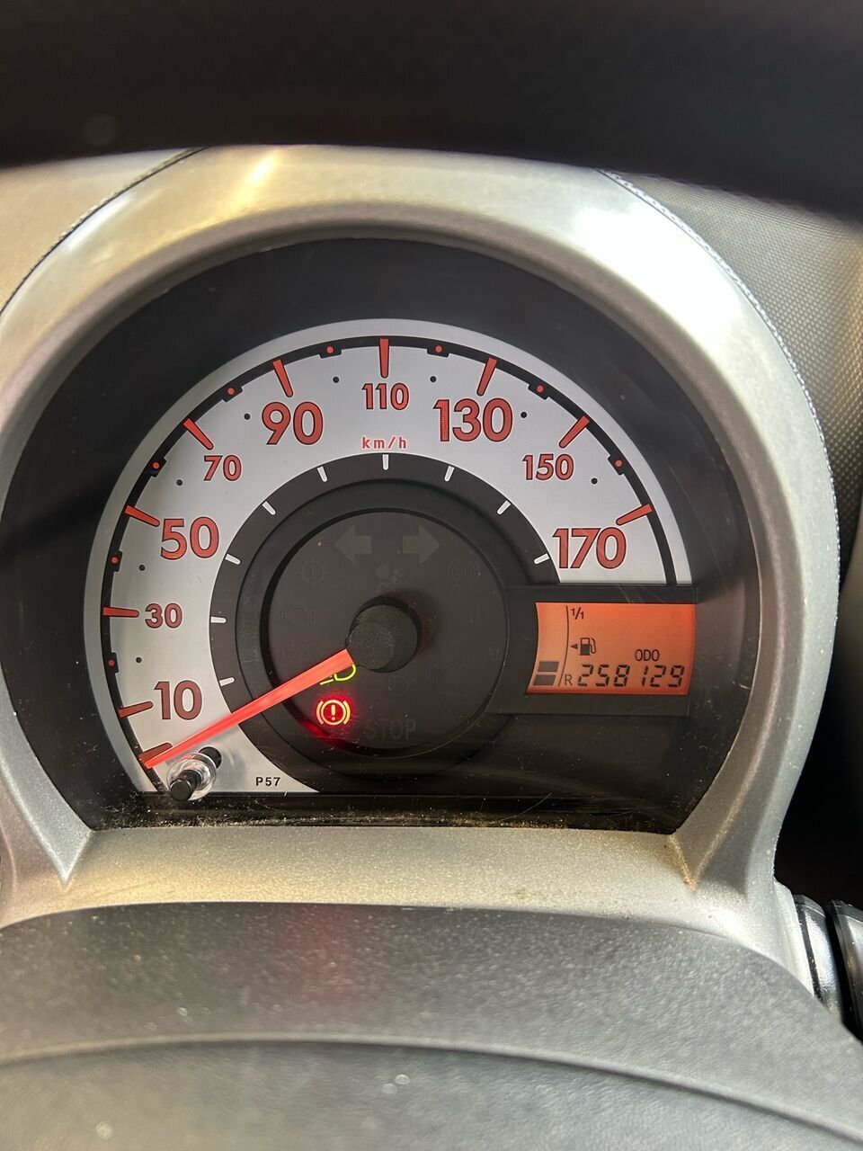 Sort Toyota Aygo fra 2012