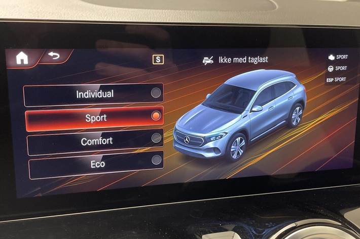 Hvid Mercedes EQA 250 fra 2023