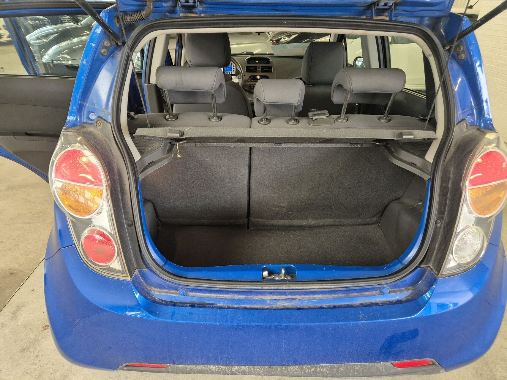 Blå Chevrolet Spark fra 2010