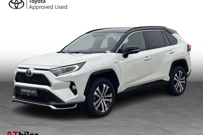 Hvid Toyota RAV4 Plug-in fra 2021