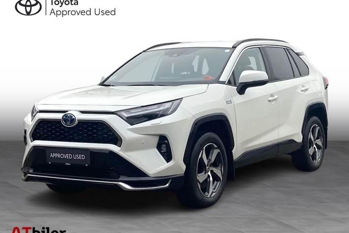 Hvid Toyota RAV4 Plug-in fra 2022 set udefra