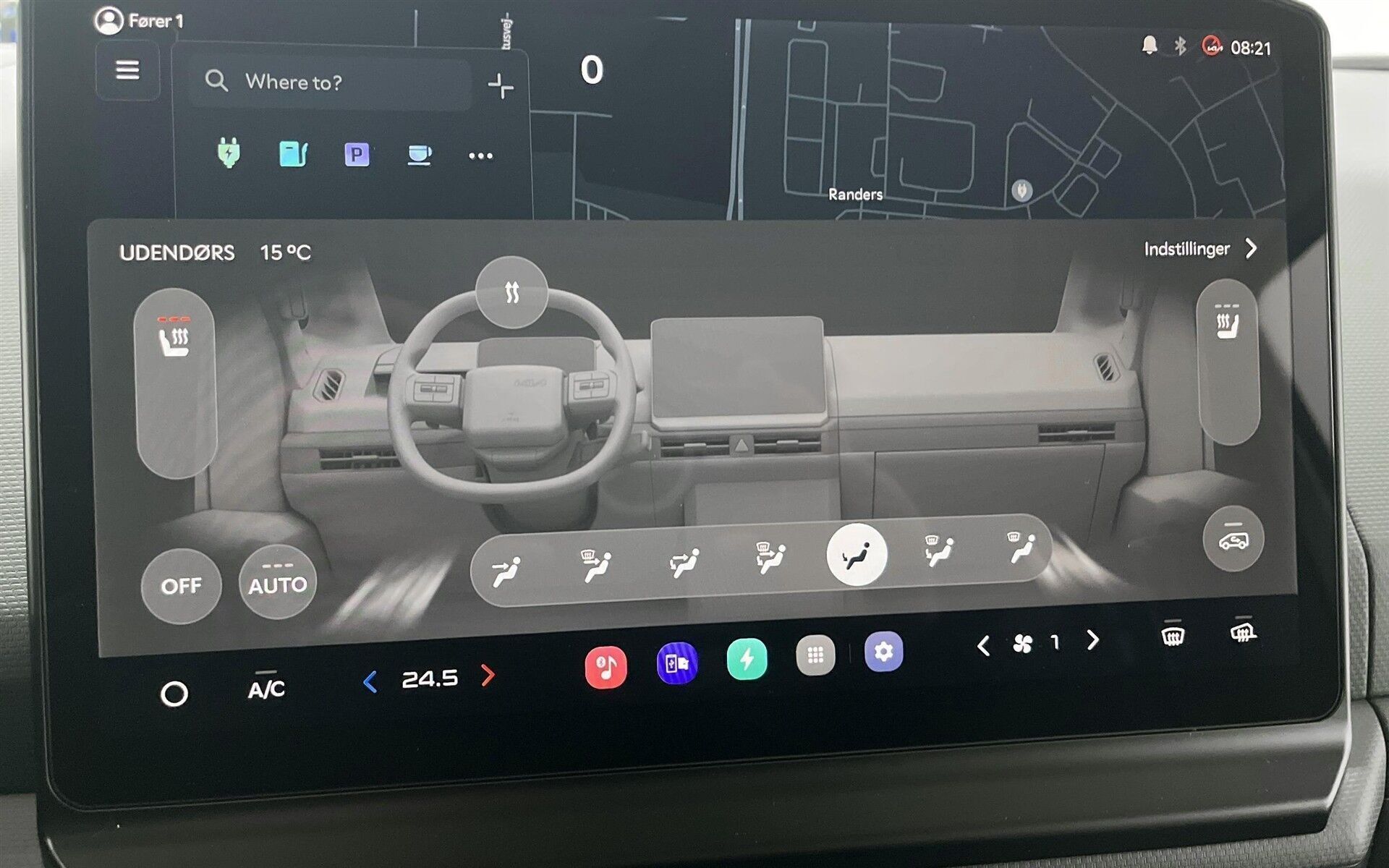 Hvid Kia PV5 Cargo fra 2026 set indefra