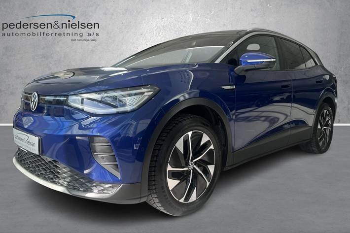 Blå VW ID.4 fra 2022 set udefra