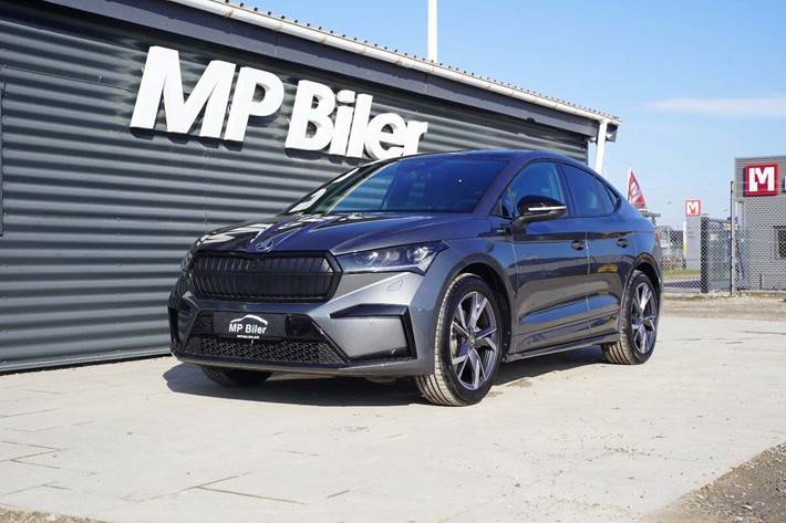 Grå Skoda Enyaq fra 2024