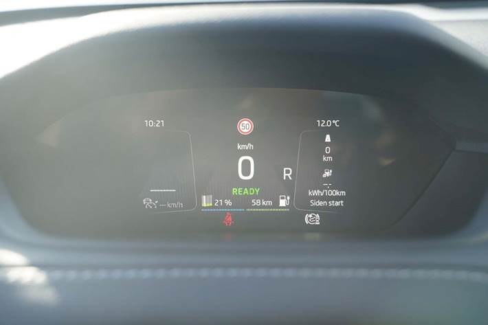 Grå Skoda Enyaq fra 2024